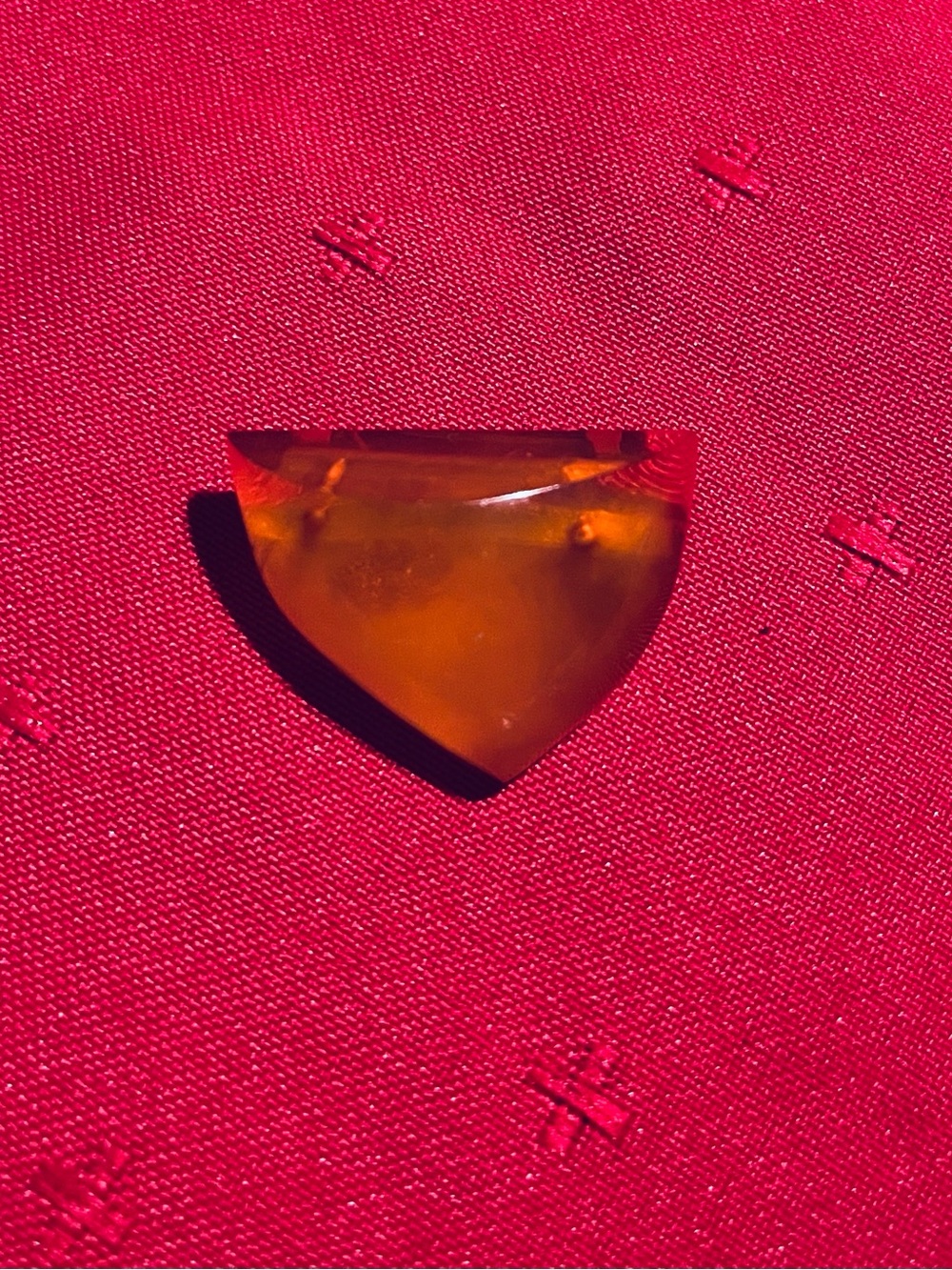 Amber Triangle brooch